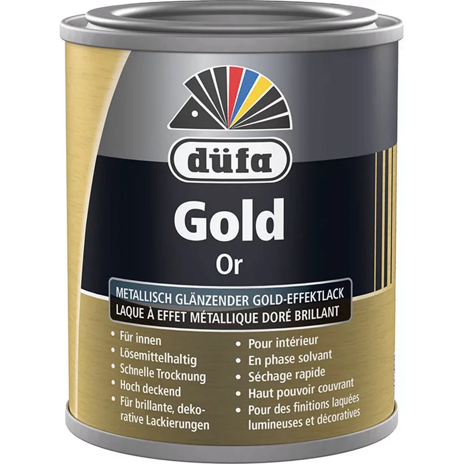 Düfa Effektlack Metallic Glanz Gold 125 ml
