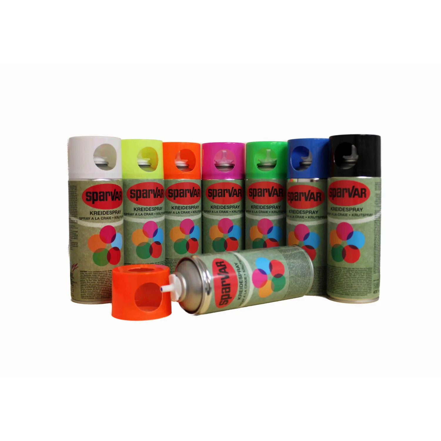 Sprühkreide Sparvar Kreidespray Kreide Markierspray 400ml