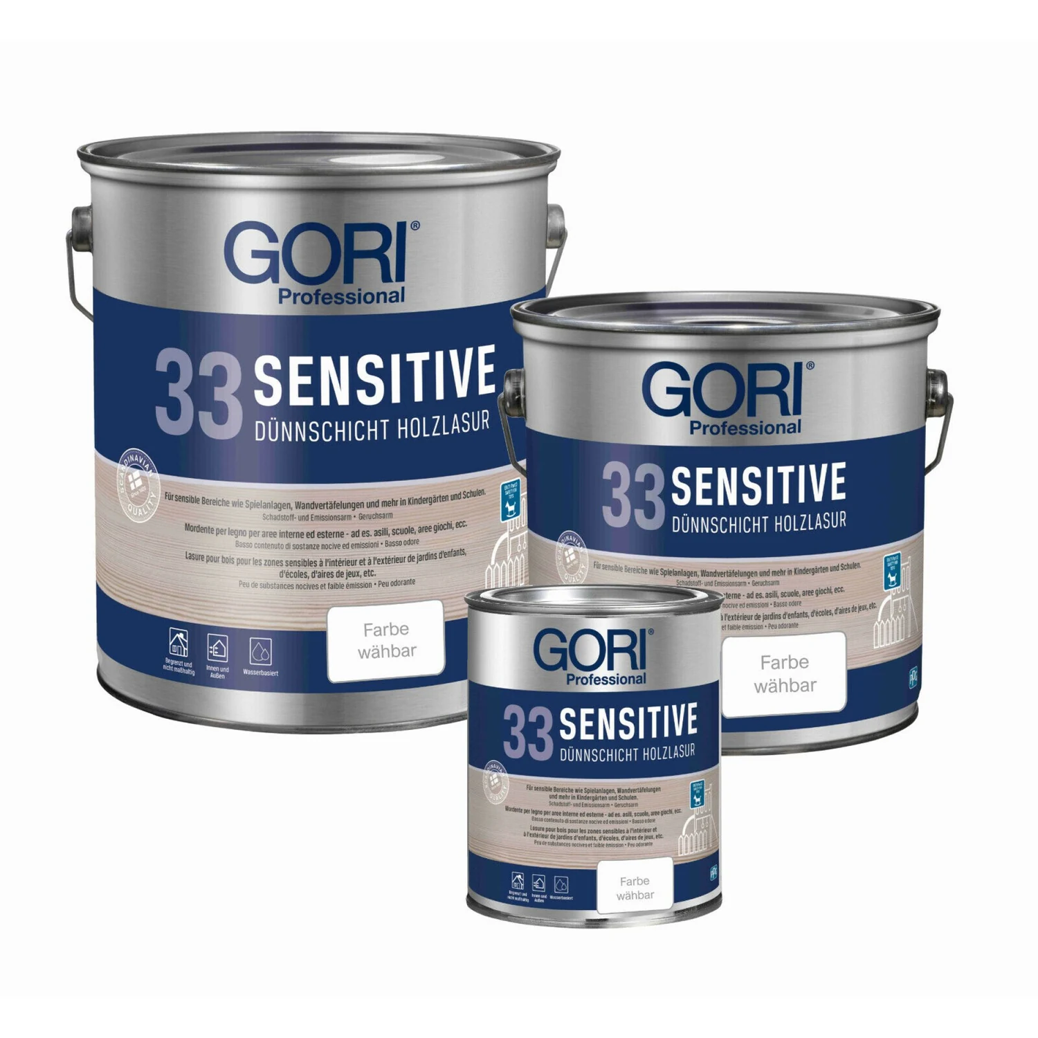 Gori 33 Sensitiv Holzlasur 2,5 l Farbton 1