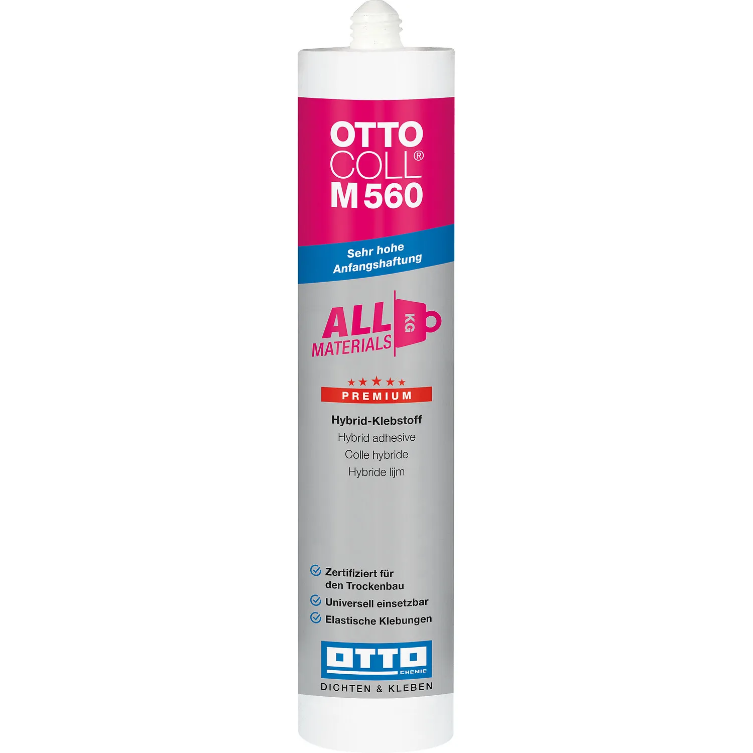 Ottocoll M560 Metall-Kraftkleber 310ml, hochfester Klebstoff für Metallverklebungen